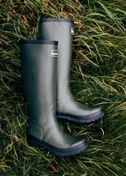 Barbour Abbey Wellingtons - Olive -Throstlenest Store abbeyolive4rdy
