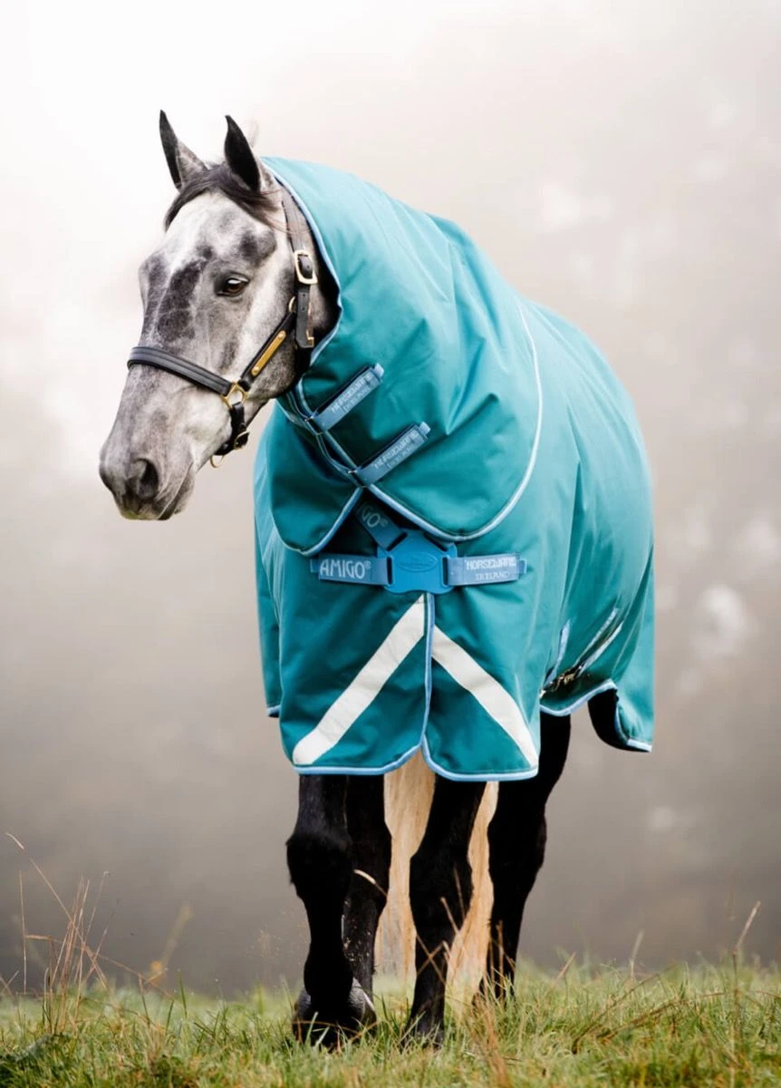 Amigo Bravo 12 Plus 100g Turnout Disc Front - Storm Green 1 Amigo Bravo 12 Plus 100g Turnout Disc Front - Storm Green