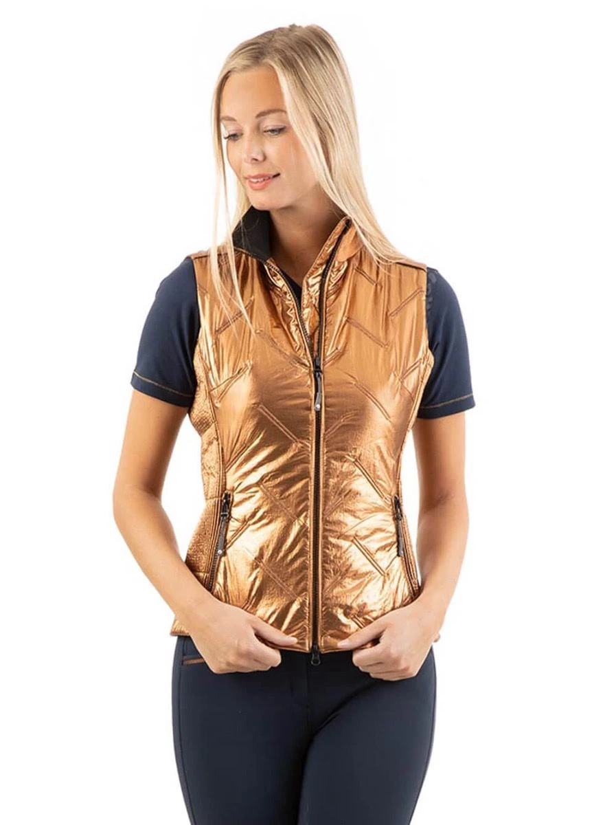 Anky Quilted Waistcoat - Copper 1 Anky Quilted Waistcoat - Copper