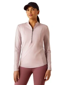 Ariat Breathe 1/4 Zip Baselayer - Sea Fog