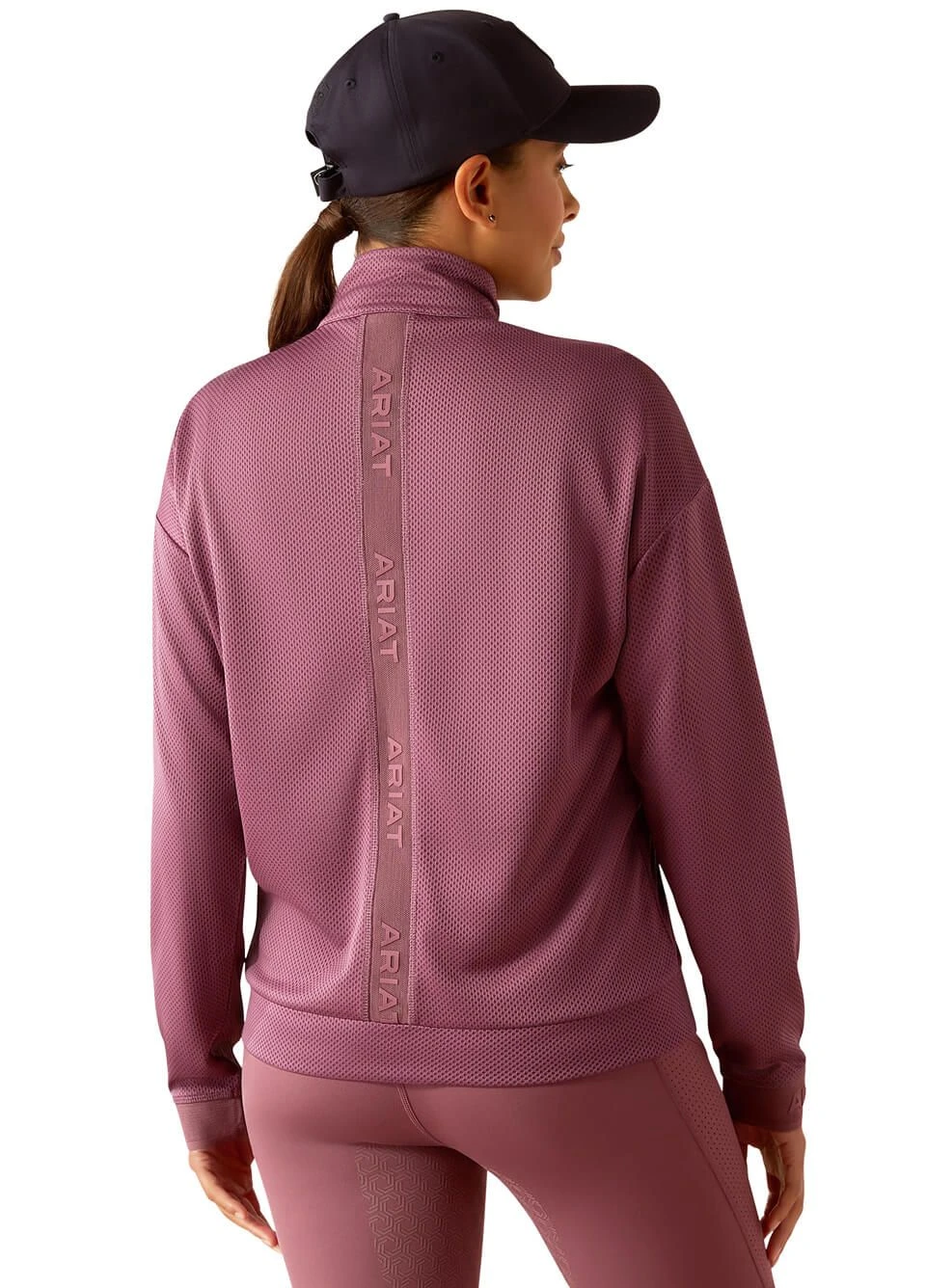 Ariat Breathe 1/2 Zip Sweatshirt - Tulipwood 2 Ariat Breathe 1/2 Zip Sweatshirt - Tulipwood - Image 2