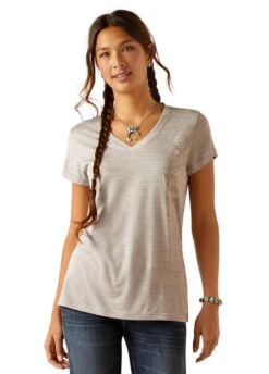 Ariat Laguna Logo Baselayer - Alloy