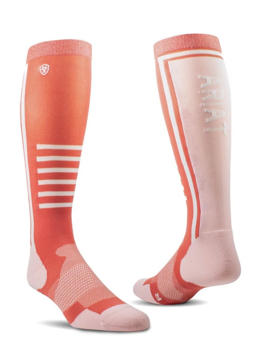 AriatTEK Slimline Performance Socks - Faded Rose/Blush 1 AriatTEK Slimline Performance Socks - Faded Rose/Blush