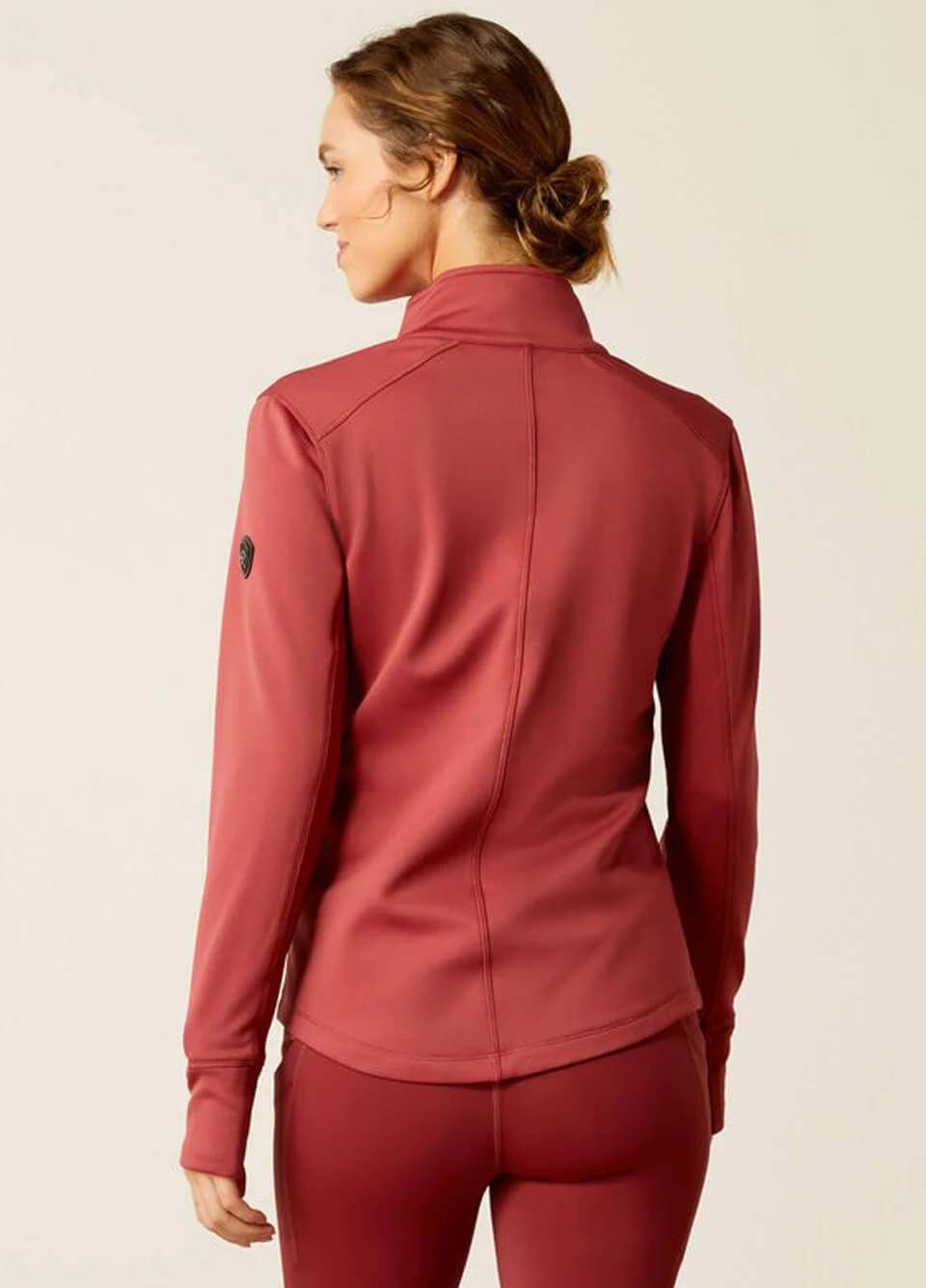 Ariat Zaphus Full Zip Sweatshirt - Burnt Russet 2 Ariat Zaphus Full Zip Sweatshirt - Burnt Russet - Image 2