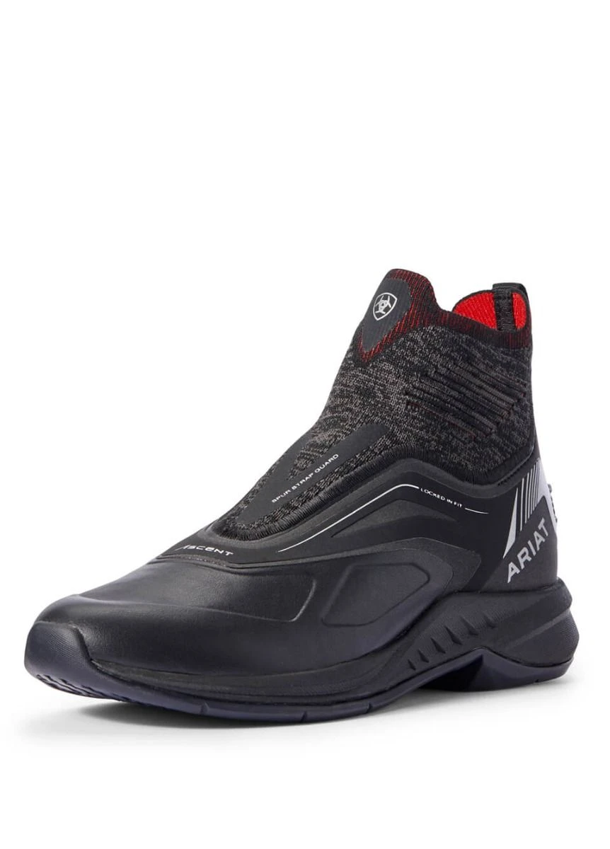 Ariat Limited Edition Ascent Paddock Boot - Black/Red 2 Ariat Limited Edition Ascent Paddock Boot - Black/Red - Image 2