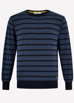 Dubarry Mens Avondale Sweater - Navy Multi -Throstlenest Store avondale3