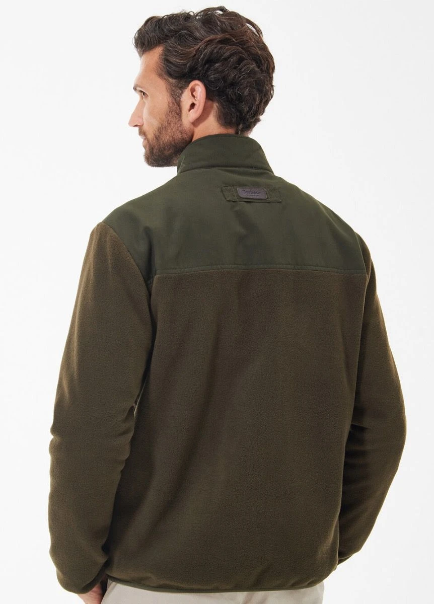 Barbour Mens Country Fleece Jacket - Olive 4 Barbour Mens Country Fleece Jacket - Olive - Image 4