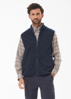 Barbour Mens Country Fleece Gilet - Navy 8 Barbour Mens Country Fleece Gilet - Navy -Throstlenest Store barbour country fleece navy 4rdy