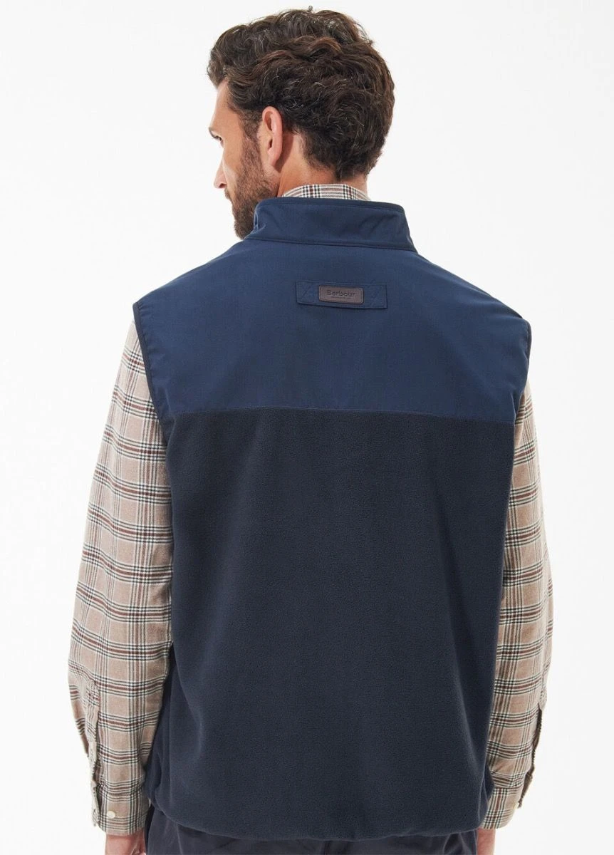 Barbour Mens Country Fleece Gilet - Navy 5 Barbour Mens Country Fleece Gilet - Navy - Image 5