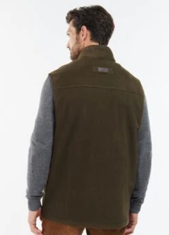 Barbour Mens Oakmoor Gilet - Olive -Throstlenest Store barbour oakmoor gilet olive 4rdy
