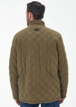 Barbour Shoveler Waterproof Quilted Jacket - Olive -Throstlenest Store barbour shoveler olive 5rdy