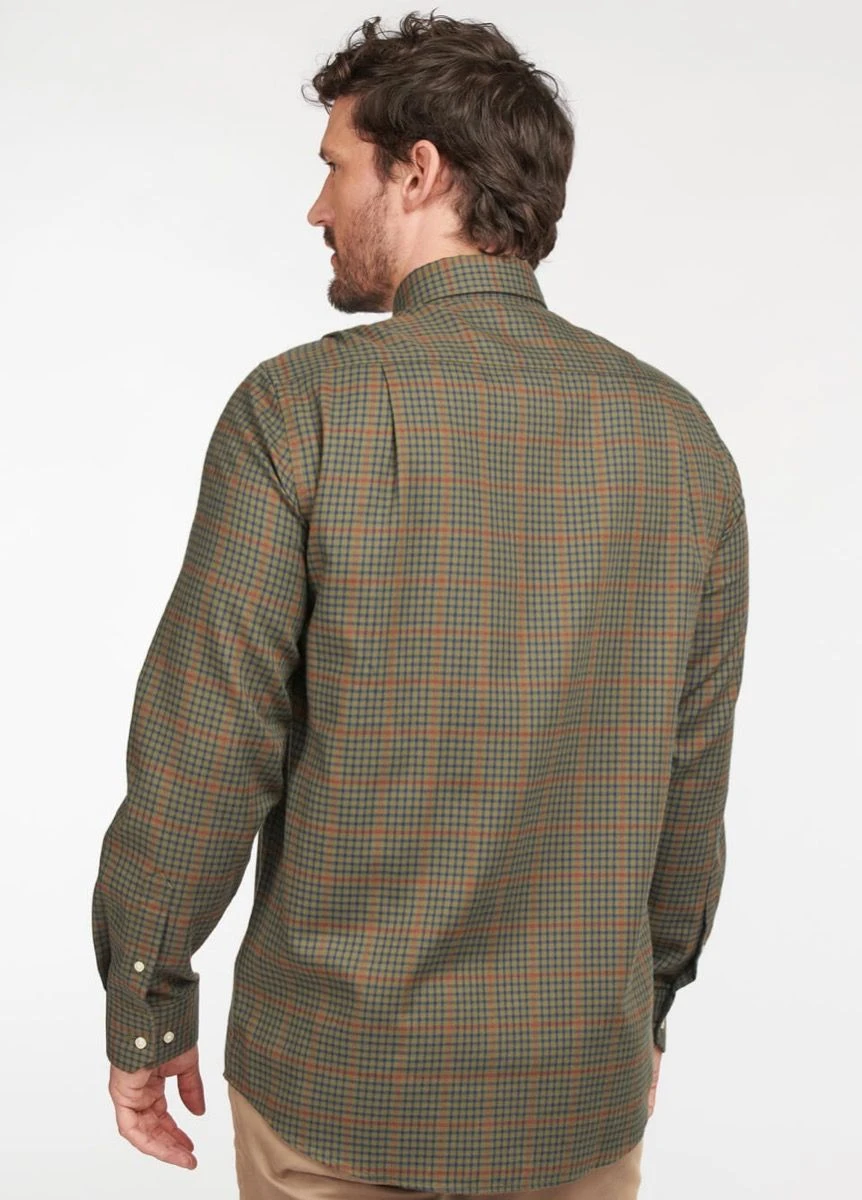 Barbour Henderson Thermo Weave Shirt - Olive 3 Barbour Henderson Thermo Weave Shirt - Olive - Image 3