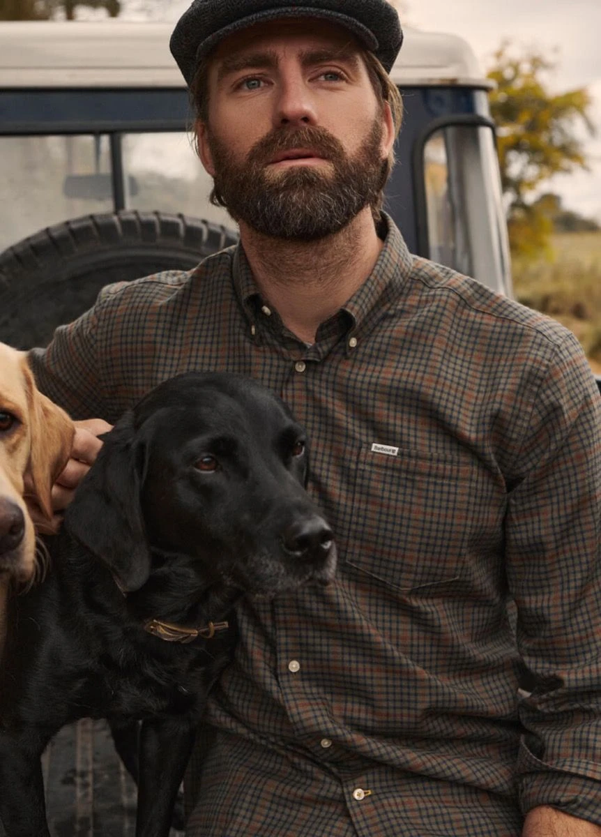 Barbour Henderson Thermo Weave Shirt - Olive 5 Barbour Henderson Thermo Weave Shirt - Olive - Image 5