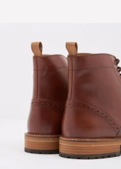 Joules Barnes Lace-up Boots - Tan -Throstlenest Store barnes3
