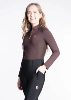 Blackfort Equestrian Cool Mesh Base Layer - Chocolate