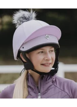 Charles Owen Harlow JS1 Pro Jockey Skull - Lilac -Throstlenest Store cowen harlow js1 lilac 3rdy