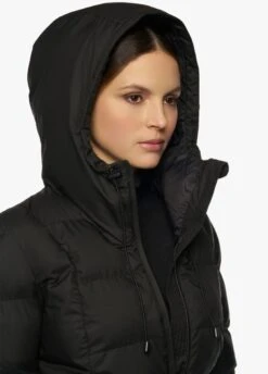 Cavalleria Toscana Belted Coat - Black 5 Cavalleria Toscana Belted Coat - Black -Throstlenest Store ct belted coat black 3rdy