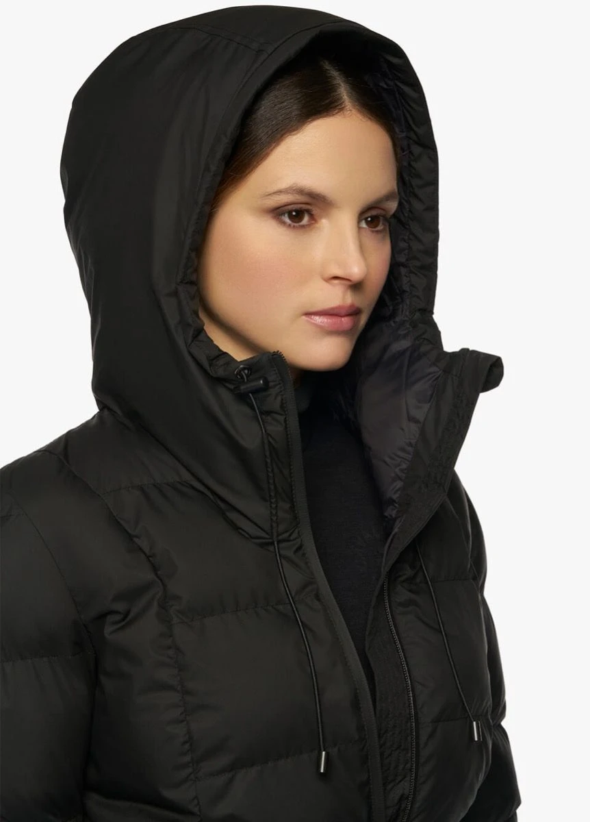 Cavalleria Toscana Belted Coat - Black 3 Cavalleria Toscana Belted Coat - Black - Image 3