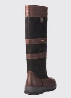 Dubarry Womens Galway Boots Slim Fit - Black/Brown -Throstlenest Store dubarry galway slimfit black brown 5rdy