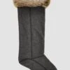 Dubarry Raftery Faux Fur Boot Liners - Chinchilla