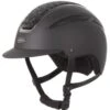 Evoke Callisto Classic Peak Riding Hat - Black/Black Crystal