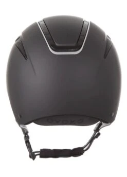 Evoke Callisto Classic Peak Riding Hat - Black/Silver -Throstlenest Store evoke callisto classic black silver 3rdy