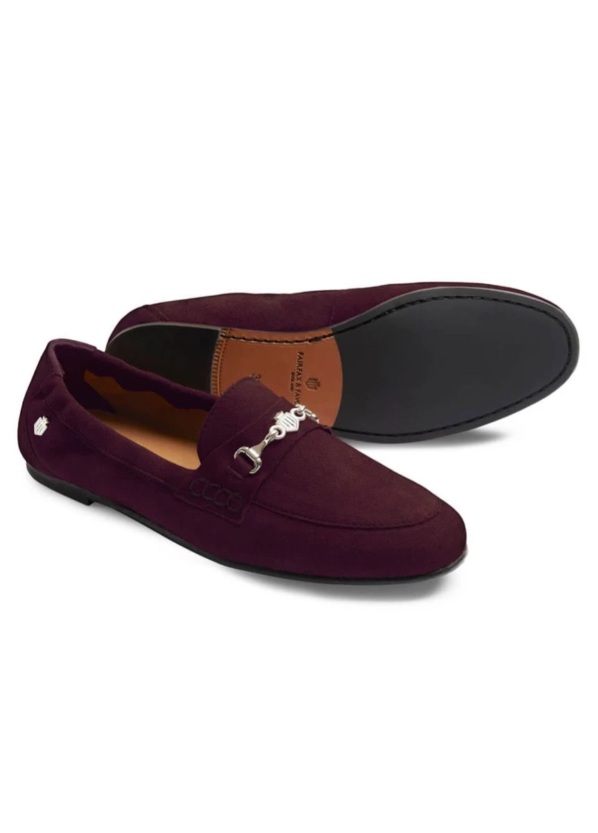 Fairfax & Favor Newmarket Loafer - Plum 2 Fairfax & Favor Newmarket Loafer - Plum - Image 2