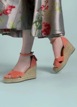 Fairfax & Favor Valencia Wedge - Melon -Throstlenest Store ff valencia melon 3rdy