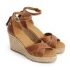 Fairfax & Favor Valencia Wedge - Tan Leather