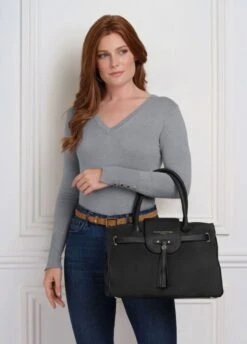 Fairfax & Favor Windsor Handbag - Black -Throstlenest Store ff windsor black 3rdy