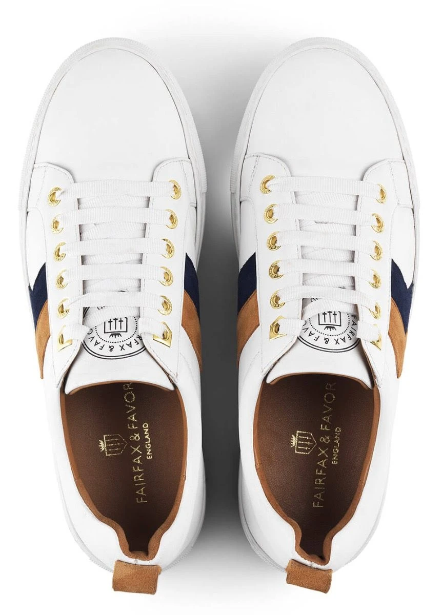 Fairfax & Favor Alexandra Trainer - White 7 Fairfax & Favor Alexandra Trainer - White - Image 7