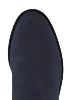 Fairfax & Favor Suede Flat Regina - Navy 10 Fairfax & Favor Suede Flat Regina - Navy -Throstlenest Store ffreginaflatnavy5rdy