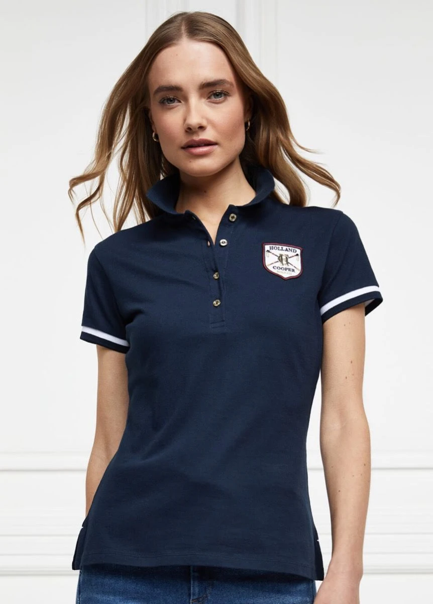 Holland Cooper Classic Polo Shirt - Ink Navy 1 Holland Cooper Classic Polo Shirt - Ink Navy