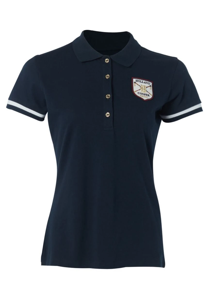 Holland Cooper Classic Polo Shirt - Ink Navy 3 Holland Cooper Classic Polo Shirt - Ink Navy - Image 3