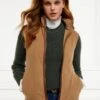 Holland Cooper Country Fleece Gilet - Coffee