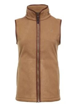 Holland Cooper Country Fleece Gilet - Coffee 5 Holland Cooper Country Fleece Gilet - Coffee -Throstlenest Store hc country fleece coffee 3rdy