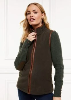 Holland Cooper Country Fleece Gilet - Khaki