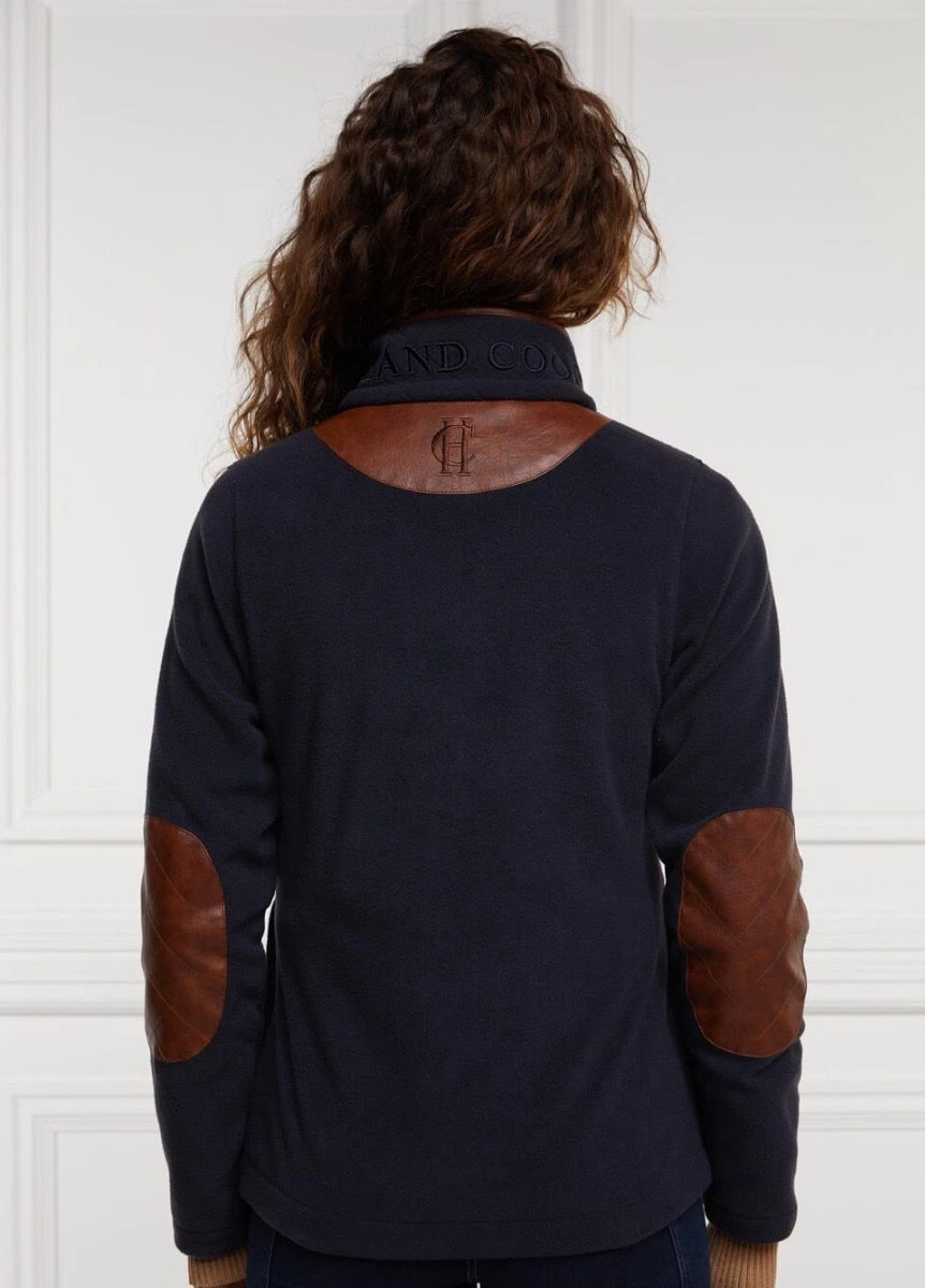 Holland Cooper Country Fleece Jacket - Ink Navy 2 Holland Cooper Country Fleece Jacket - Ink Navy - Image 2