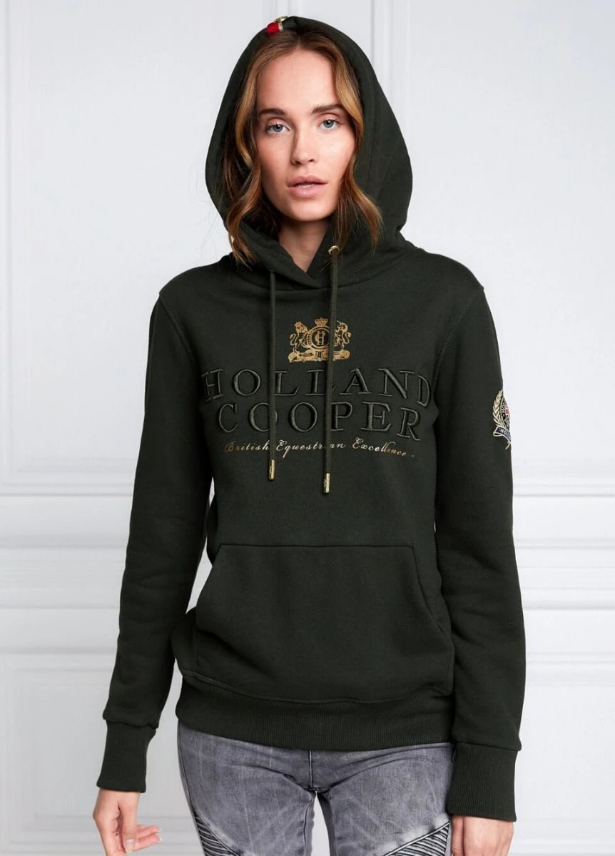 Holland Cooper Heritage Hoodie - Racing Green 2 Holland Cooper Heritage Hoodie - Racing Green - Image 2