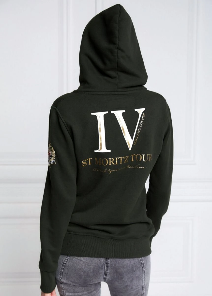 Holland Cooper Heritage Hoodie - Racing Green 3 Holland Cooper Heritage Hoodie - Racing Green - Image 3