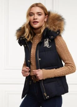 Holland Cooper Team Hooded Gilet - Ink Navy