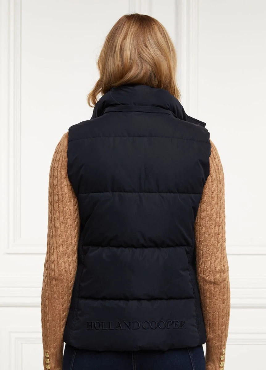 Holland Cooper Team Hooded Gilet - Ink Navy 2 Holland Cooper Team Hooded Gilet - Ink Navy - Image 2
