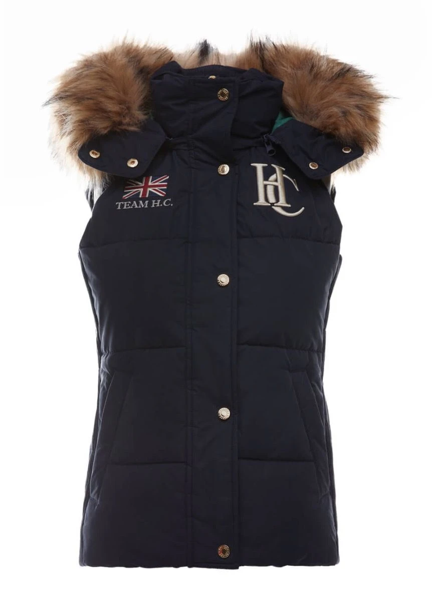Holland Cooper Team Hooded Gilet - Ink Navy 3 Holland Cooper Team Hooded Gilet - Ink Navy - Image 3