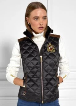 Holland Cooper Diamond Quilt Classic Gilet - Khaki