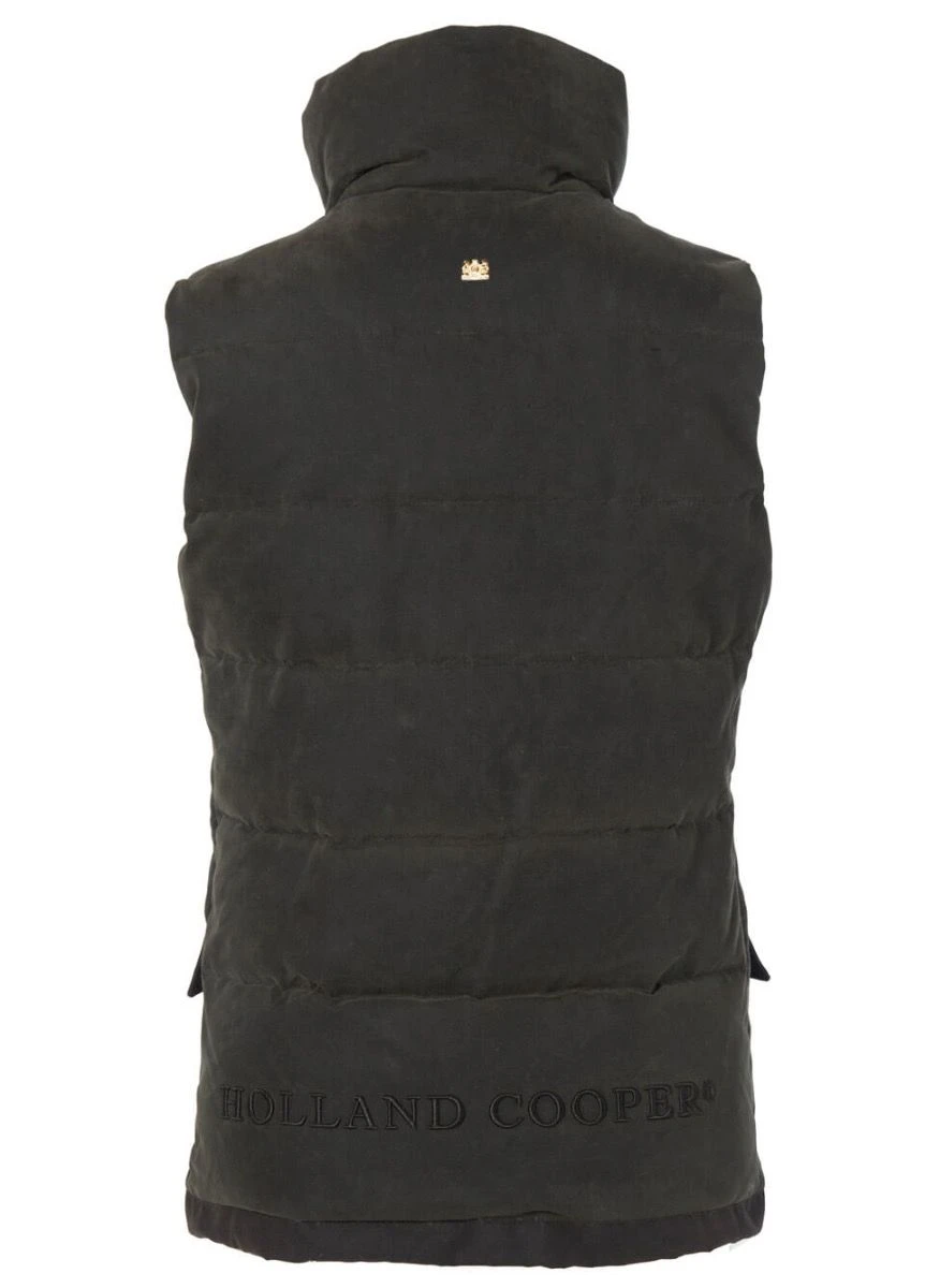 Holland Cooper Aviator Padded Gilet - Dark Olive 5 Holland Cooper Aviator Padded Gilet - Dark Olive - Image 5