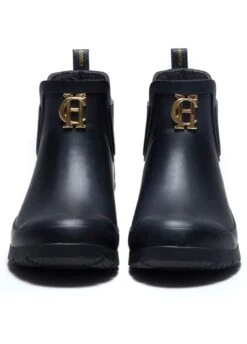 Holland Cooper Rubber Chelsea Boot - Black -Throstlenest Store holland cooper rubber boot black 3rdy