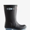 Hunter Childs Insulated Wellingtons - Navy/Blue Frost