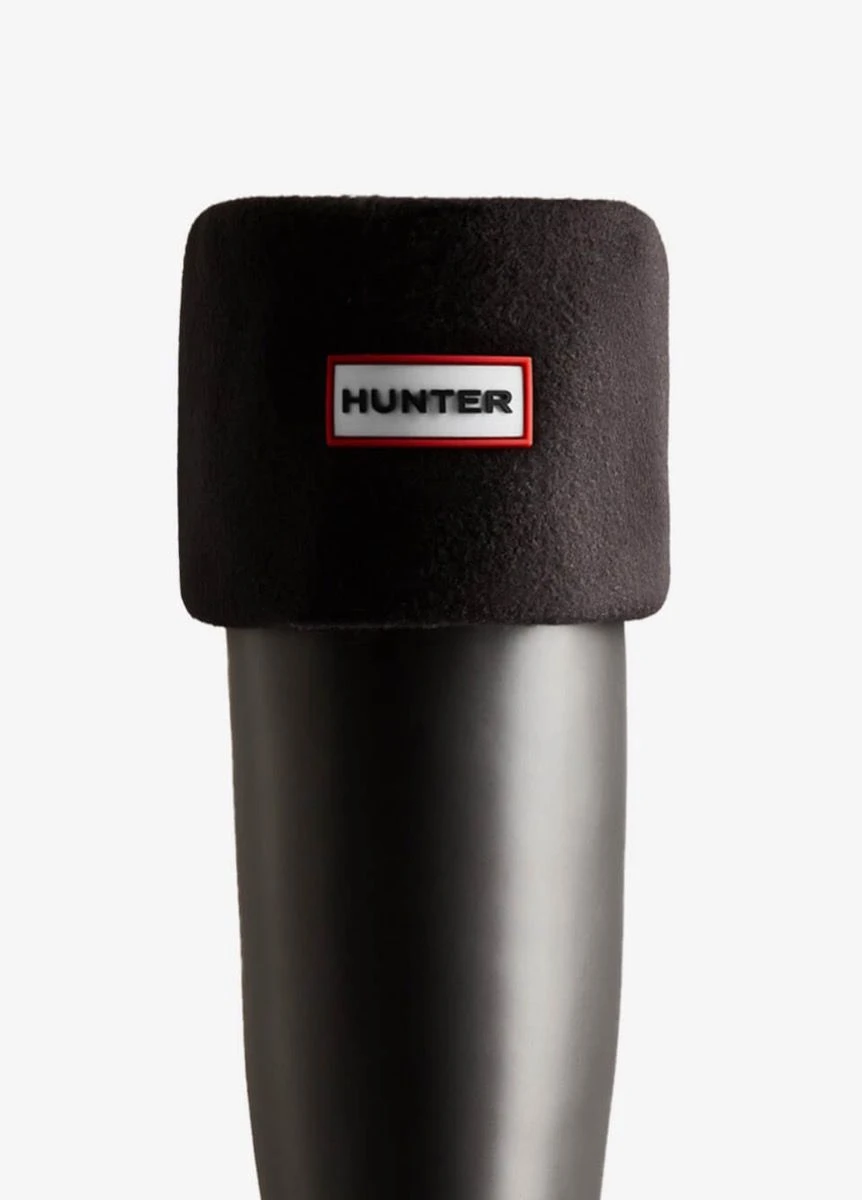 Hunter Recycled Fleece Tall Boot Sock - Black 1 Hunter Recycled Fleece Tall Boot Sock - Black
