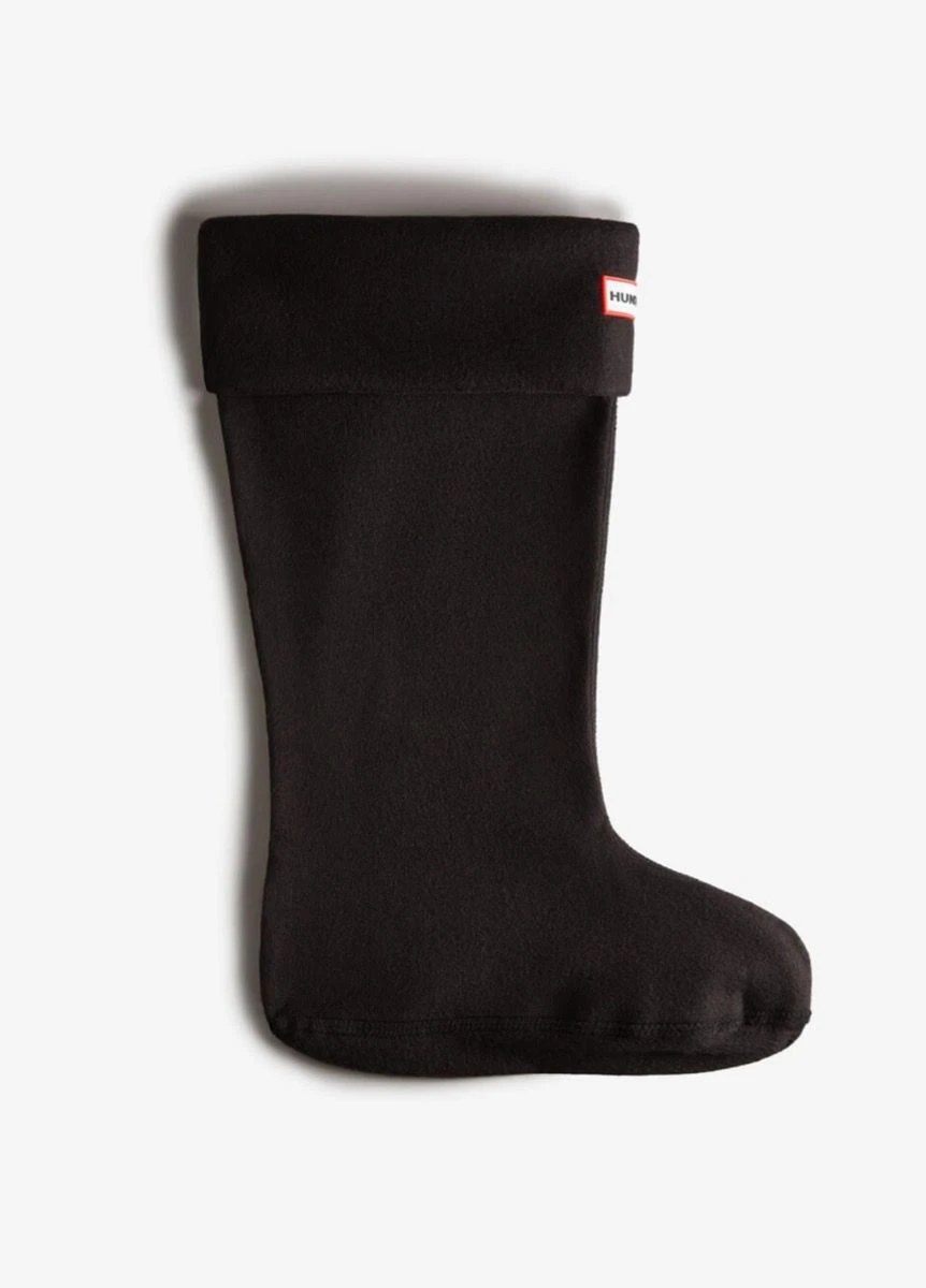 Hunter Recycled Fleece Tall Boot Sock - Black 2 Hunter Recycled Fleece Tall Boot Sock - Black - Image 2