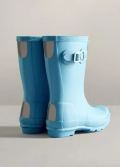 Childs Hunter Wellingtons - Borealis Blue -Throstlenest Store hunterchildborealis3rdy